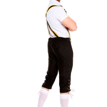 German Beer Men Costume Black by Music Legs only at  TeeJayTraders.com - Image 2