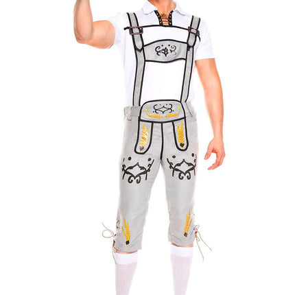 German Beer Men Costume Gray by Music Legs only at  TeeJayTraders.com