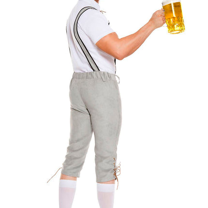 German Beer Men Costume Gray by Music Legs only at  TeeJayTraders.com - Image 2