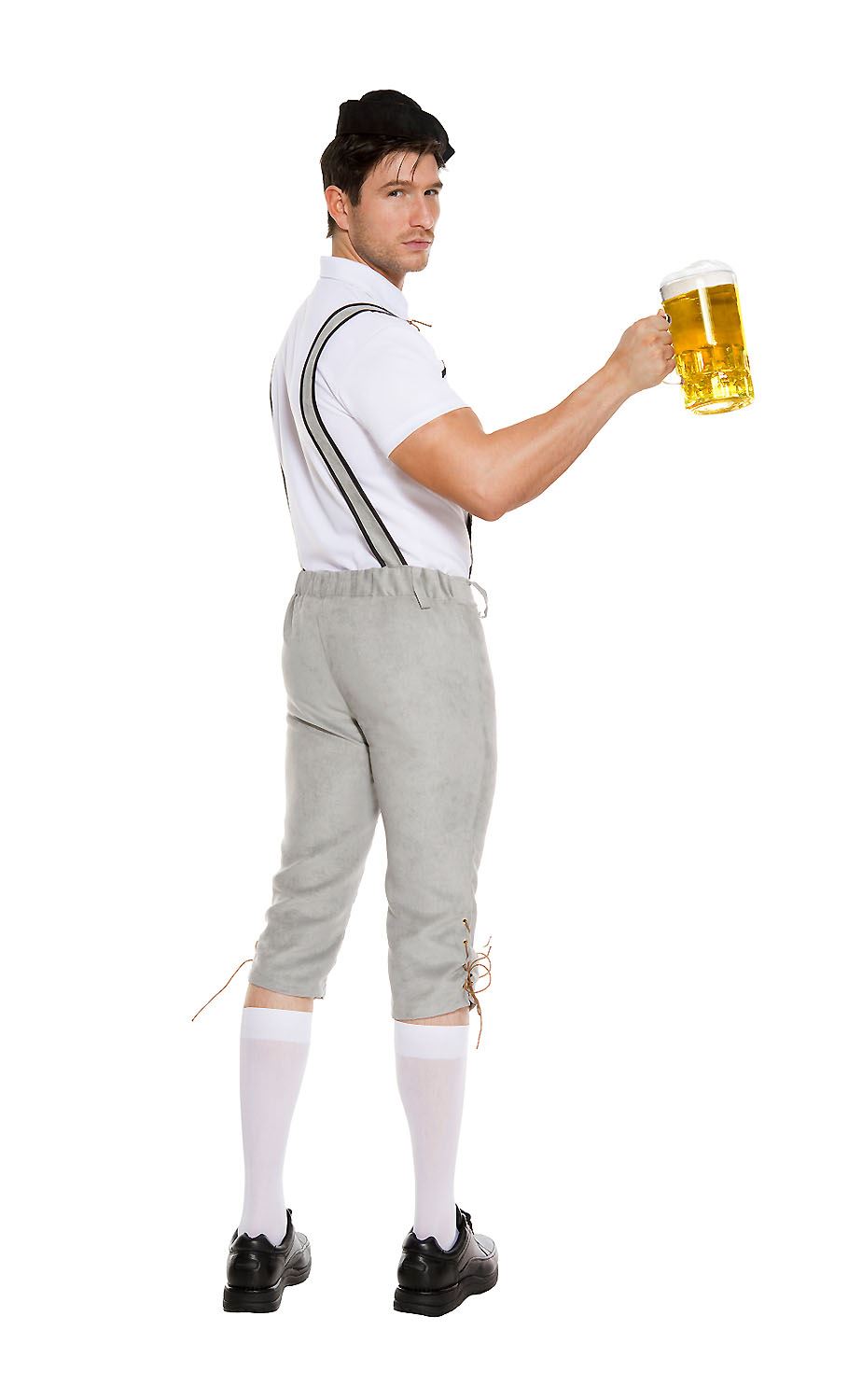 German Beer Men Costume Gray by Music Legs only at  TeeJayTraders.com - Image 2