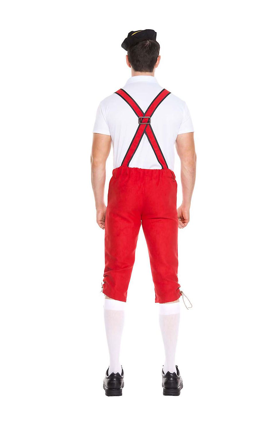 German Beer Men Red Costume by Music Legs only at  TeeJayTraders.com - Image 2