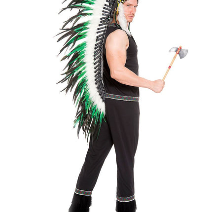 Cherokee Warrior Indian Men Costume by Music Legs only at  TeeJayTraders.com - Image 2