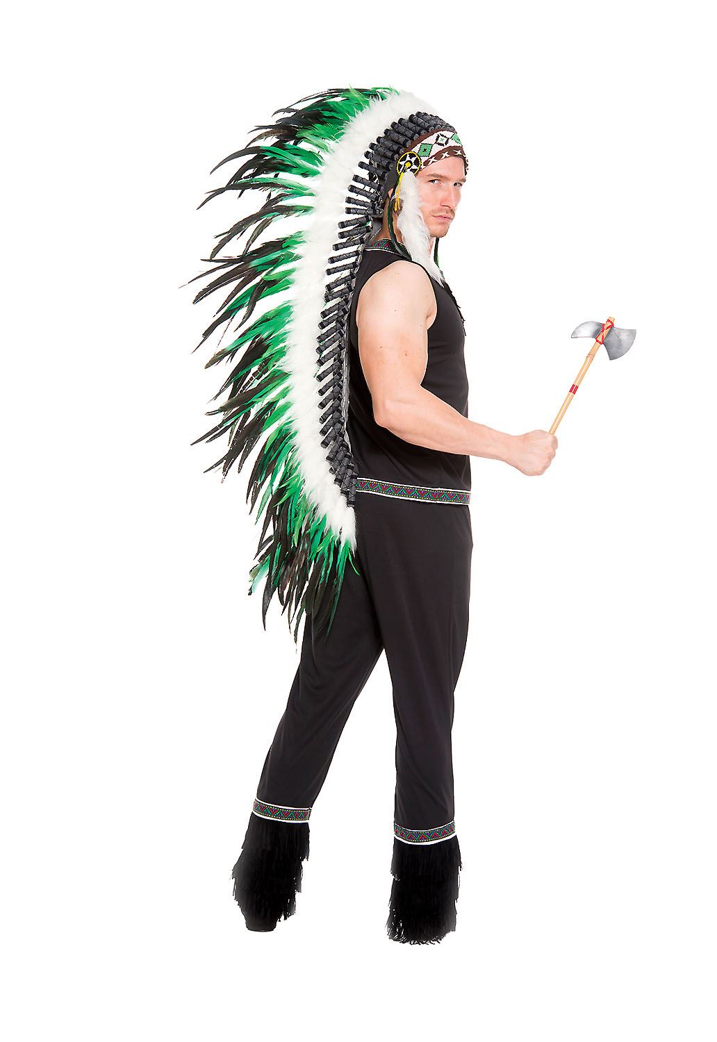 Cherokee Warrior Indian Men Costume by Music Legs only at  TeeJayTraders.com - Image 2