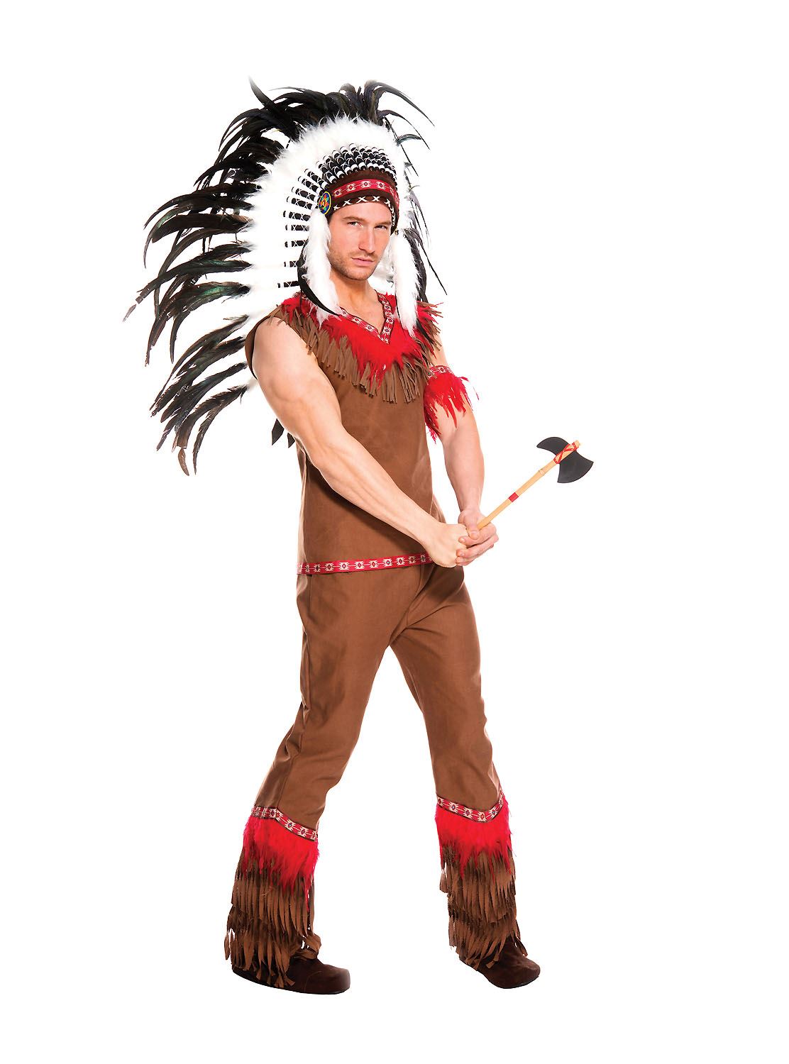 Indian Chief Men Costume by Music Legs only at  TeeJayTraders.com