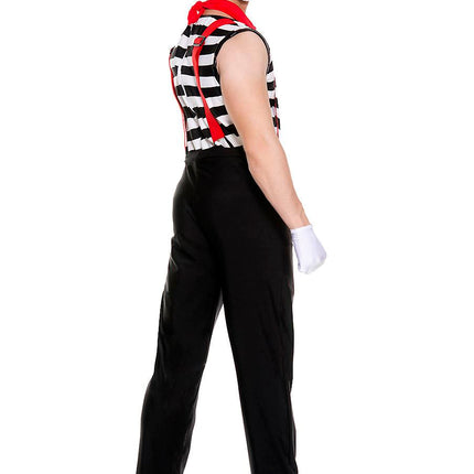 Silent Mime Men Costume by Music Legs only at  TeeJayTraders.com - Image 2
