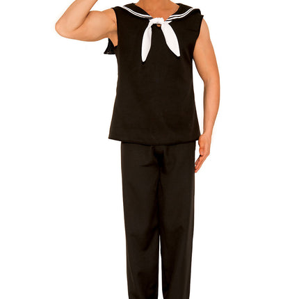 Sailor Men Costume Black by Music Legs only at  TeeJayTraders.com