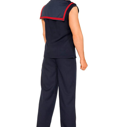 Sailor Navy Red Men Costume by Music Legs only at  TeeJayTraders.com - Image 2