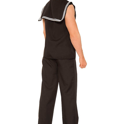 Sailor Black White Men Costume by Music Legs only at  TeeJayTraders.com - Image 2