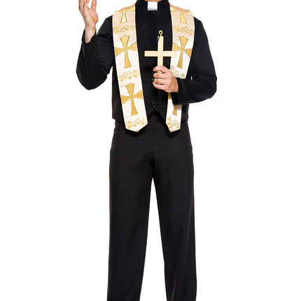 Priest Men Costume by Music Legs only at  TeeJayTraders.com