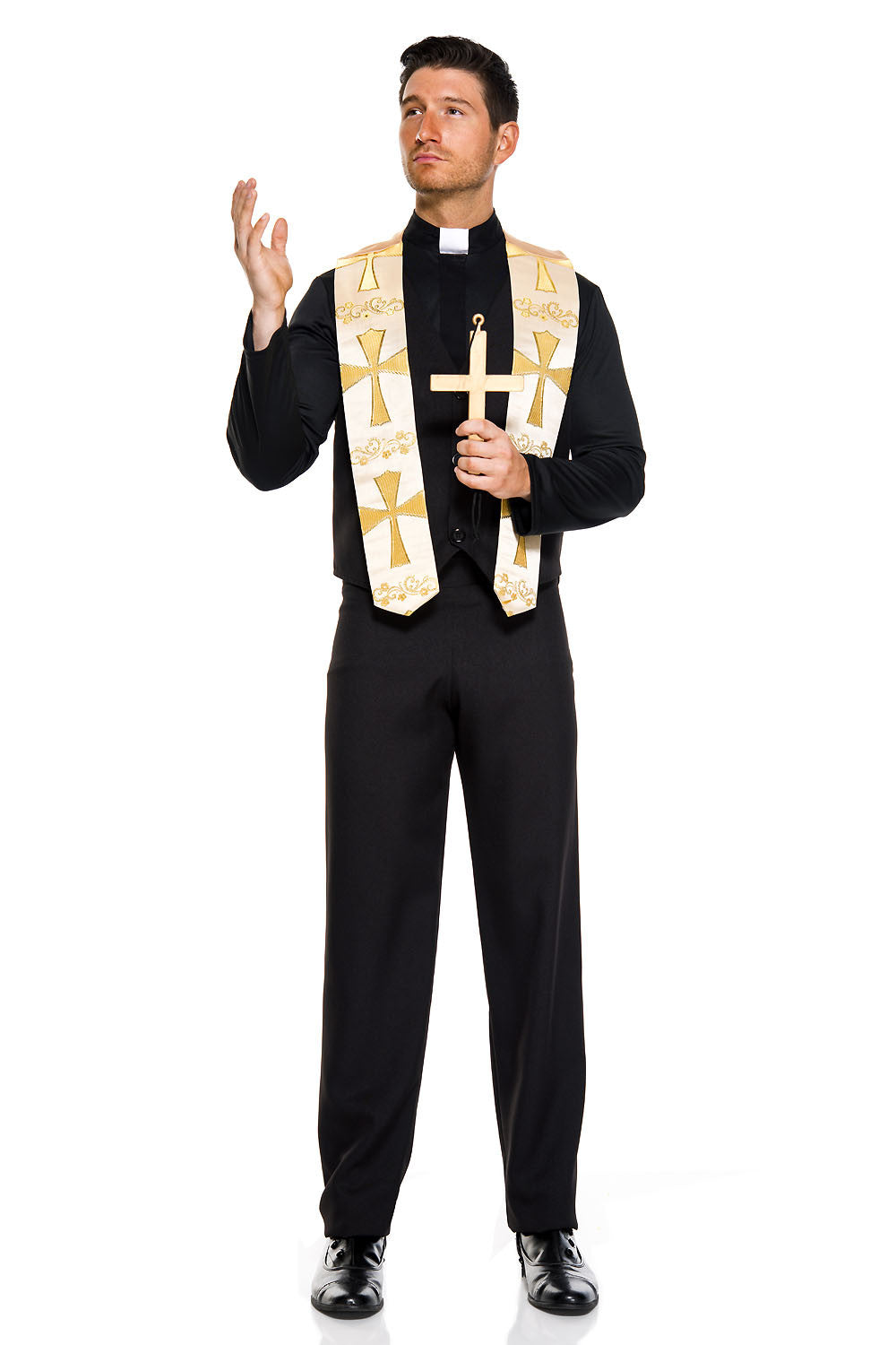 Priest Men Costume by Music Legs only at  TeeJayTraders.com