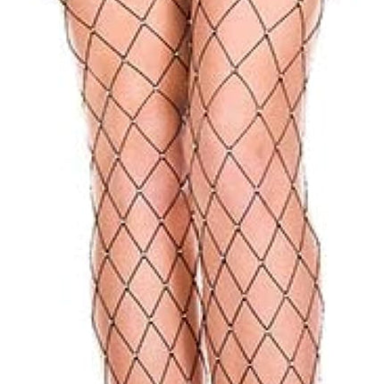 Diamond Net Rhinestone Pantyhose Black by Music Legs Costumes only at  TeeJayTraders.com