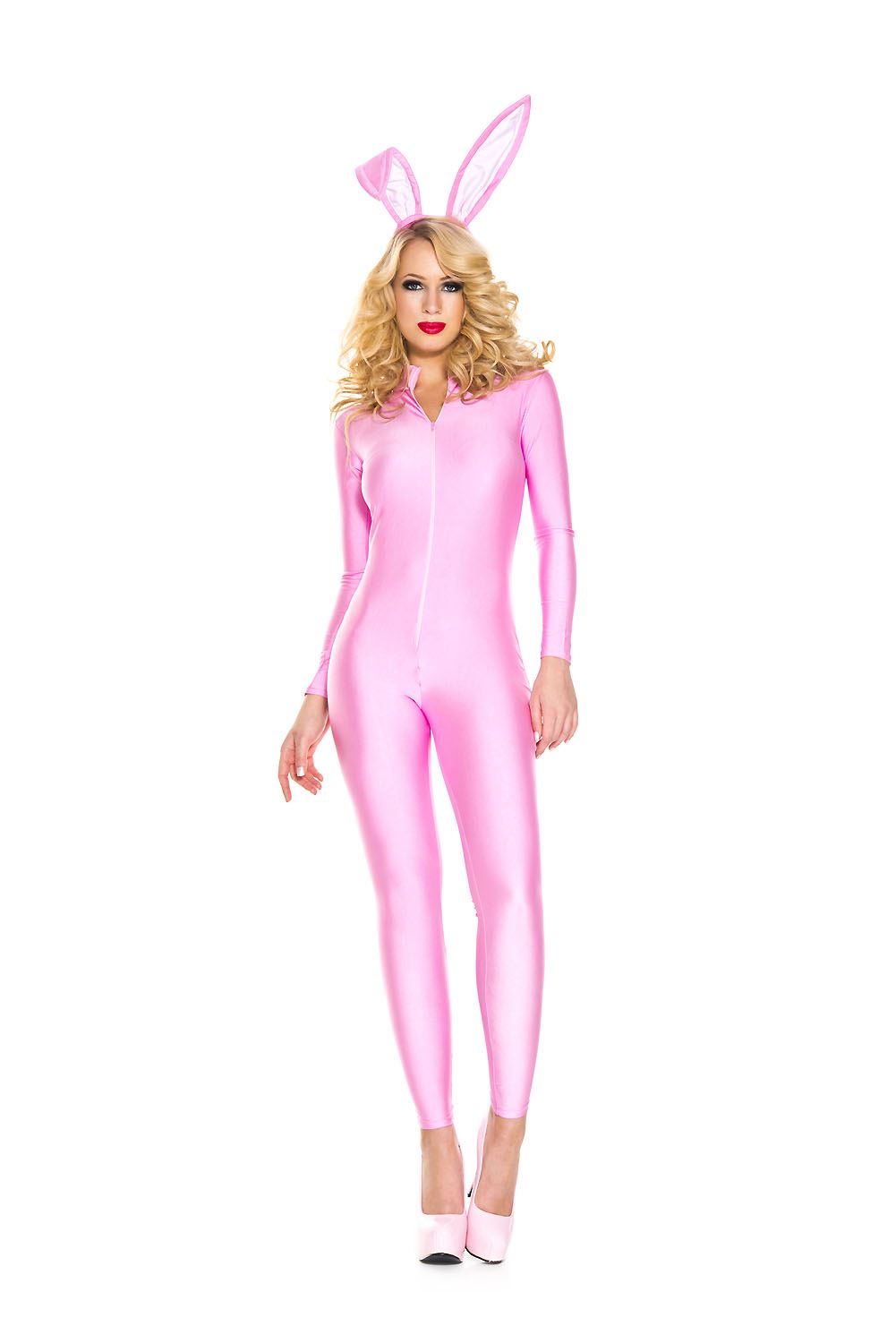 Pink Bunny Woman Costume by Music Legs only at  TeeJayTraders.com