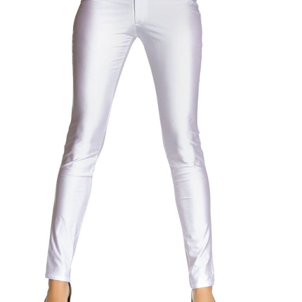 White Disco 80s Women Pants by Roma Costumes only at  TeeJayTraders.com
