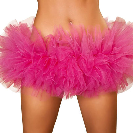 Hot Pink Fluffy Mini Ruffled Women Petticoat by Roma Costumes only at  TeeJayTraders.com