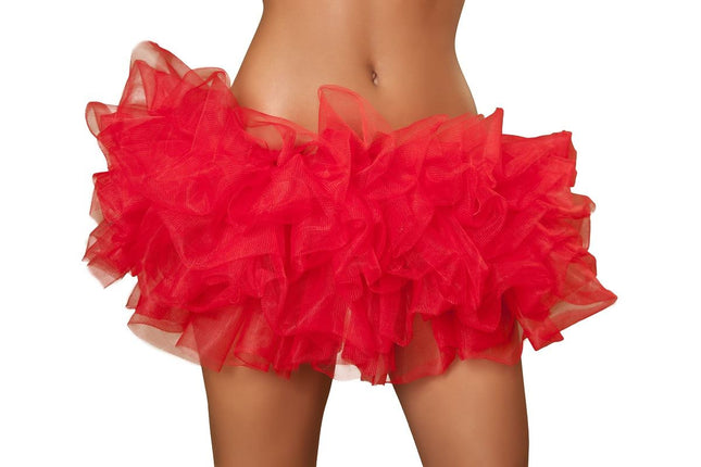 Red Fluffy Mini Ruffled Women Petticoat by Roma Costumes only at  TeeJayTraders.com