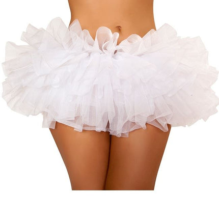 White Fluffy Mini Ruffled Women Petticoat by Roma Costumes only at  TeeJayTraders.com