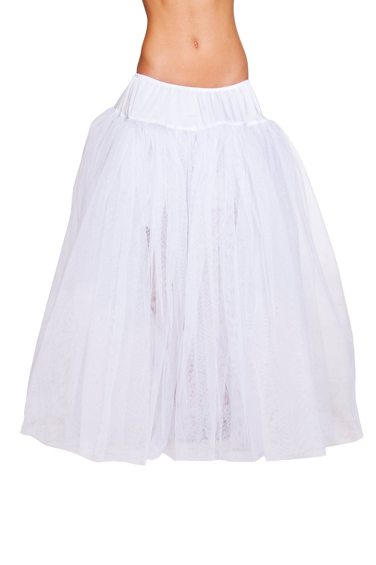 Full Length White Petticoat by Roma Costume only at  TeeJayTraders.com