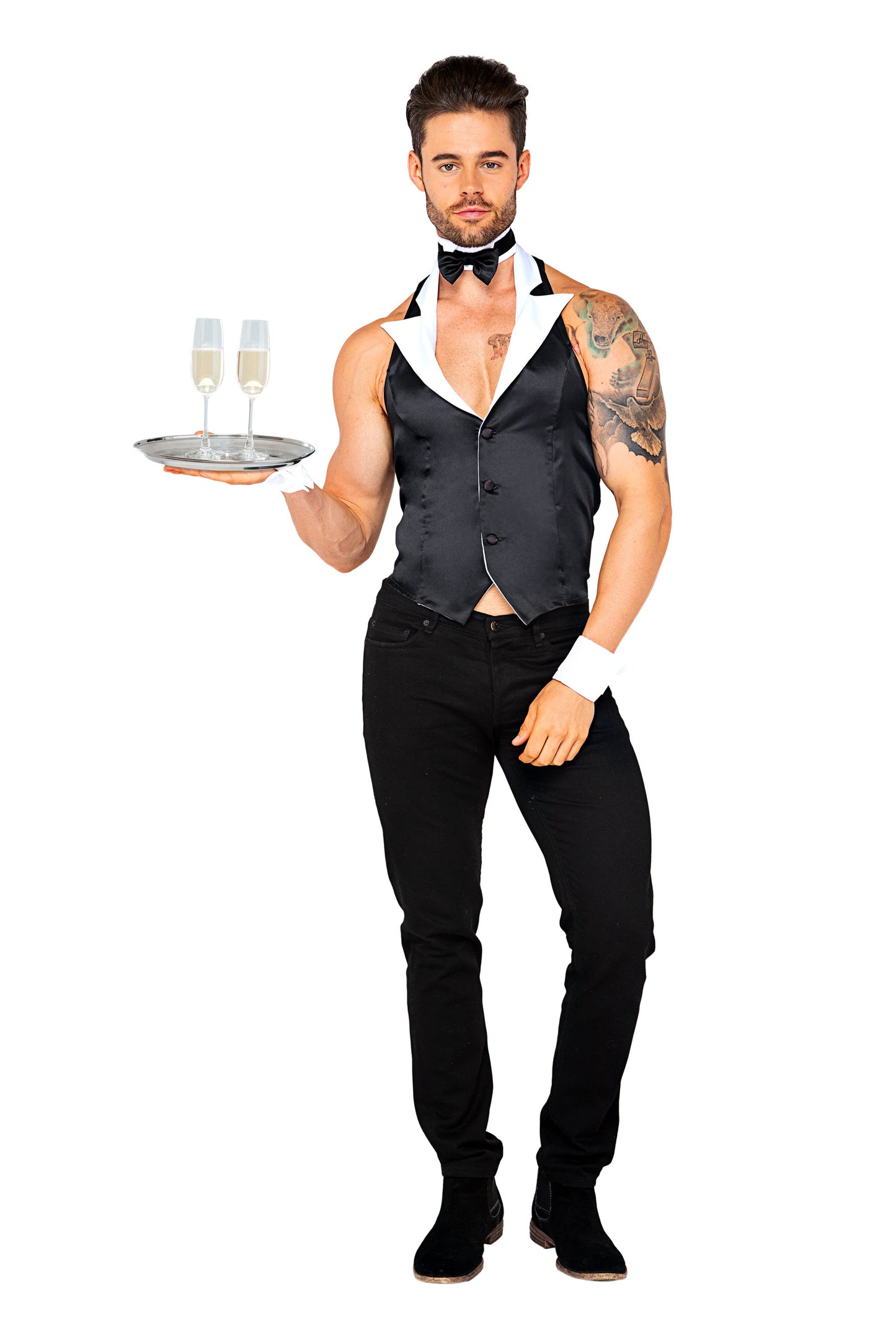 Butler Beefcake Men Costume by Roma Costumes only at  TeeJayTraders.com - Image 2