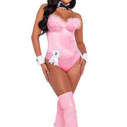 Playboy Boudoir Bunny Women Costume Pink by Roma Costumes only at  TeeJayTraders.com