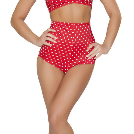 Red And White Polka Dot High Waisted Short by Roma Costumes only at  TeeJayTraders.com