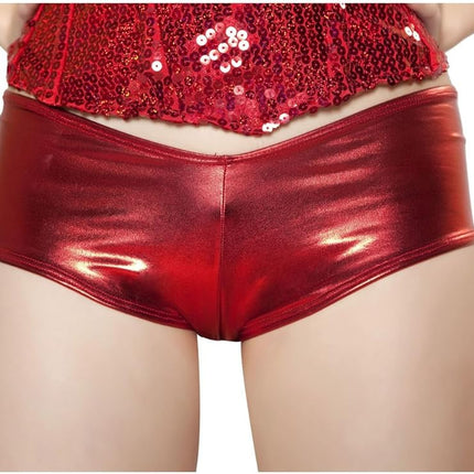 Red Metallic Women Short by Roma Costumes only at  TeeJayTraders.com
