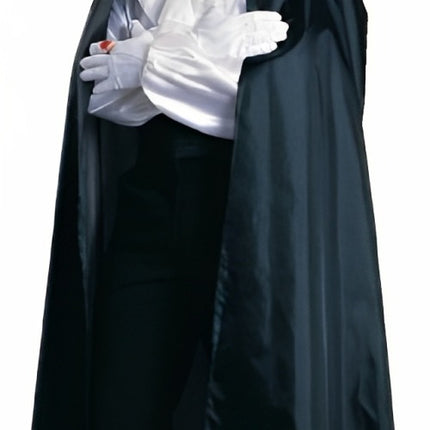 Elegance Vampire Black Form Collar Cape by Halloween Resource Center only at  TeeJayTraders.com