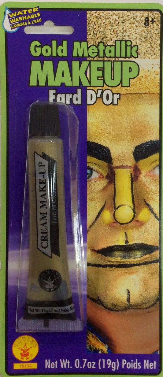 Gold Metallic Cream Makeup by Rubies Costumes only at  TeeJayTraders.com