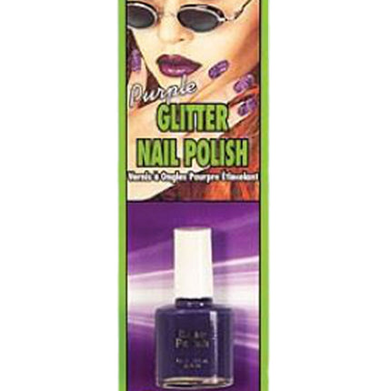 Purple Glitter Nail Polish by Rubies Costumes only at  TeeJayTraders.com