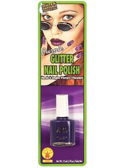 Purple Glitter Nail Polish by Rubies Costumes only at  TeeJayTraders.com