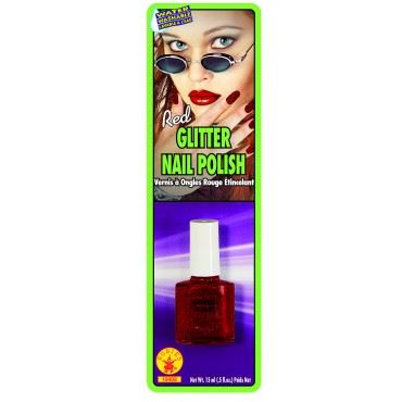 Red Glitter Nail Polish by Rubies Costumes only at  TeeJayTraders.com