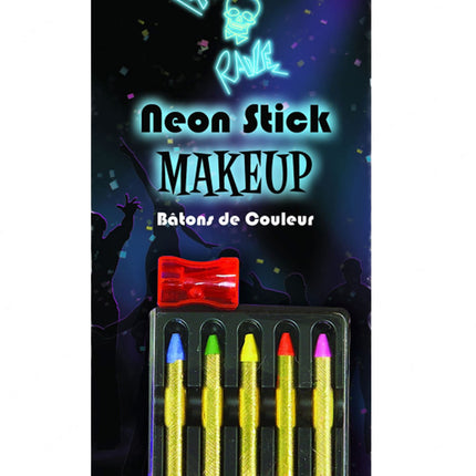 Neon Makeup Sticks by Rubies Costumes only at  TeeJayTraders.com