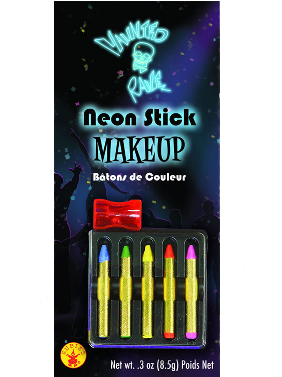 Neon Makeup Sticks by Rubies Costumes only at  TeeJayTraders.com