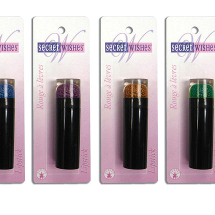 Orange Glitter Secret Wishes Lipstick by Rubies only at  TeeJayTraders.com