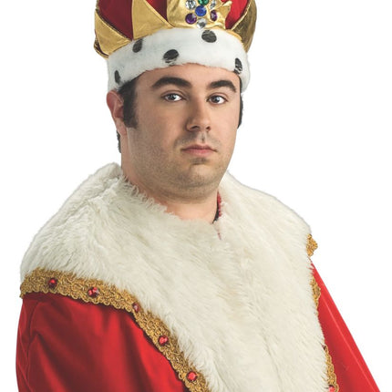 Deluxe Royal King Men Crown by Rubies Costume only at  TeeJayTraders.com