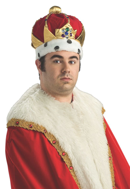 Deluxe Royal King Men Crown by Rubies Costume only at  TeeJayTraders.com