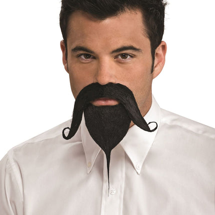 Cowboy Handlebar Beard And Moustache by Rubies Costumes only at  TeeJayTraders.com