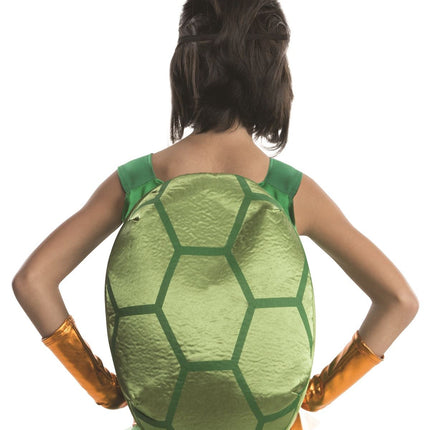 Michaelangelo Ninja Turtle Girls Costume by Rubies only at  TeeJayTraders.com - Image 2