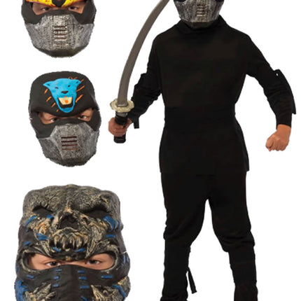 Ninja Boys Costume Black by Rubies Costumes only at  TeeJayTraders.com