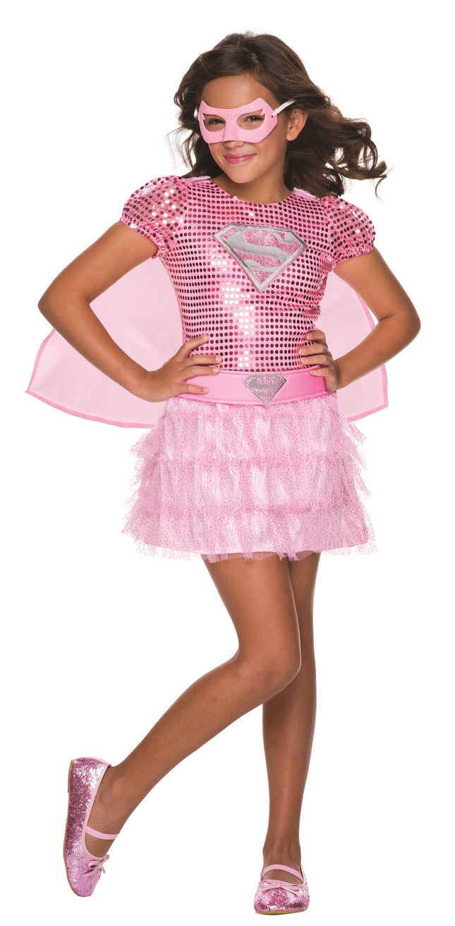 Pink Supergirl  Costume by Rubies Costumes only at  TeeJayTraders.com
