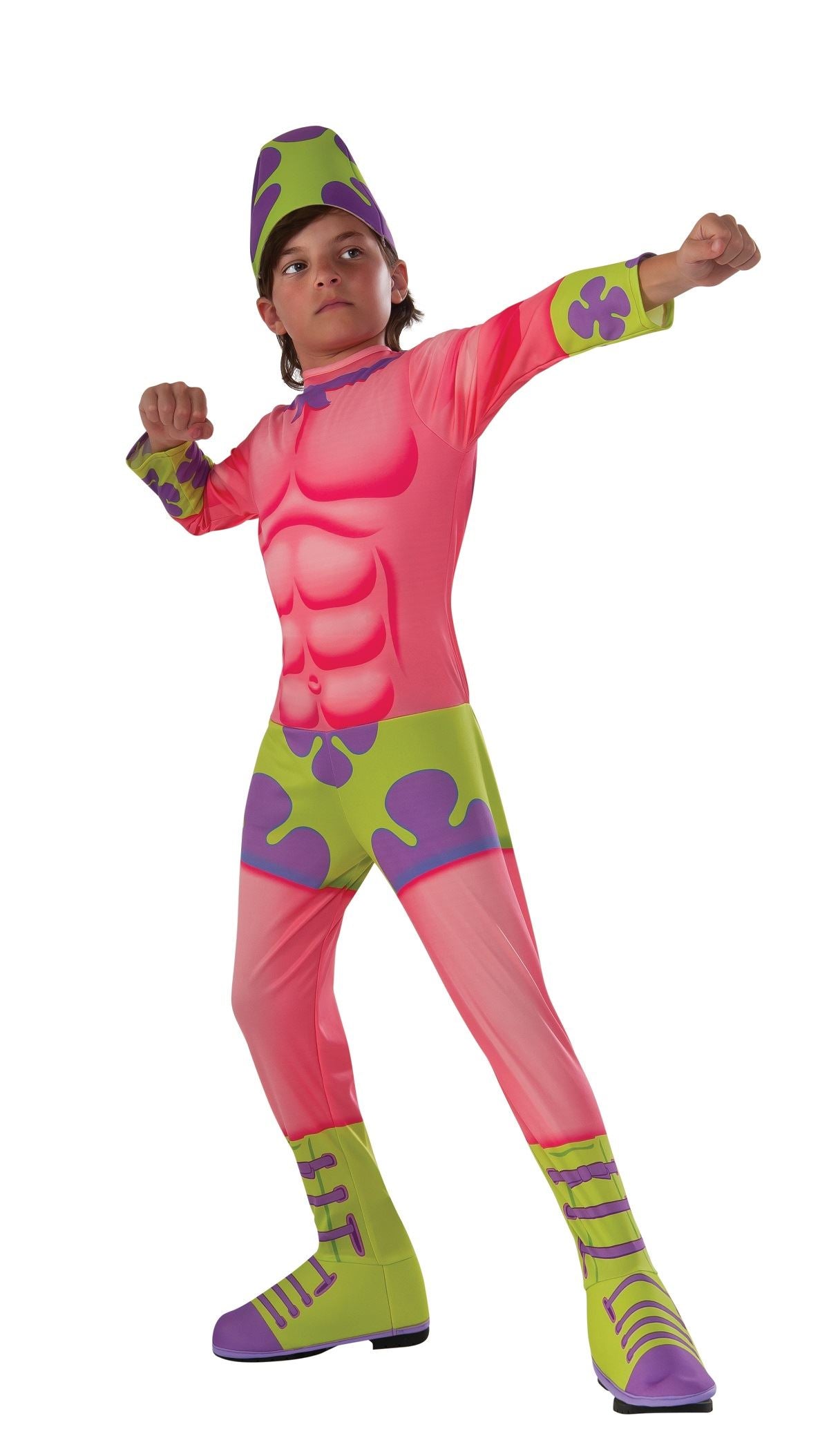 Patrick Superawesomeness Spongebob Boys Costume by Rubies Costumes only at  TeeJayTraders.com