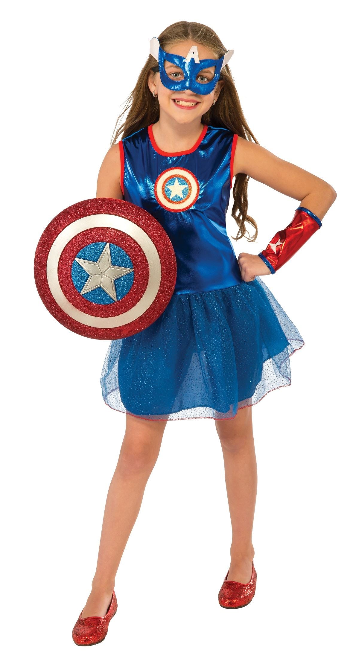 Captain America Tutu Girls Costume by Rubies Costumes only at  TeeJayTraders.com