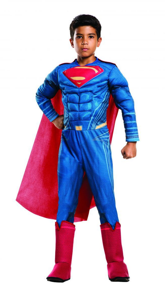 Superman Muscle Deluxe Boys Dawn Of Justice Costume by Rubies Costumes only at  TeeJayTraders.com