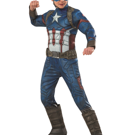 Captain America Boys Deluxe Costume by Rubies only at  TeeJayTraders.com