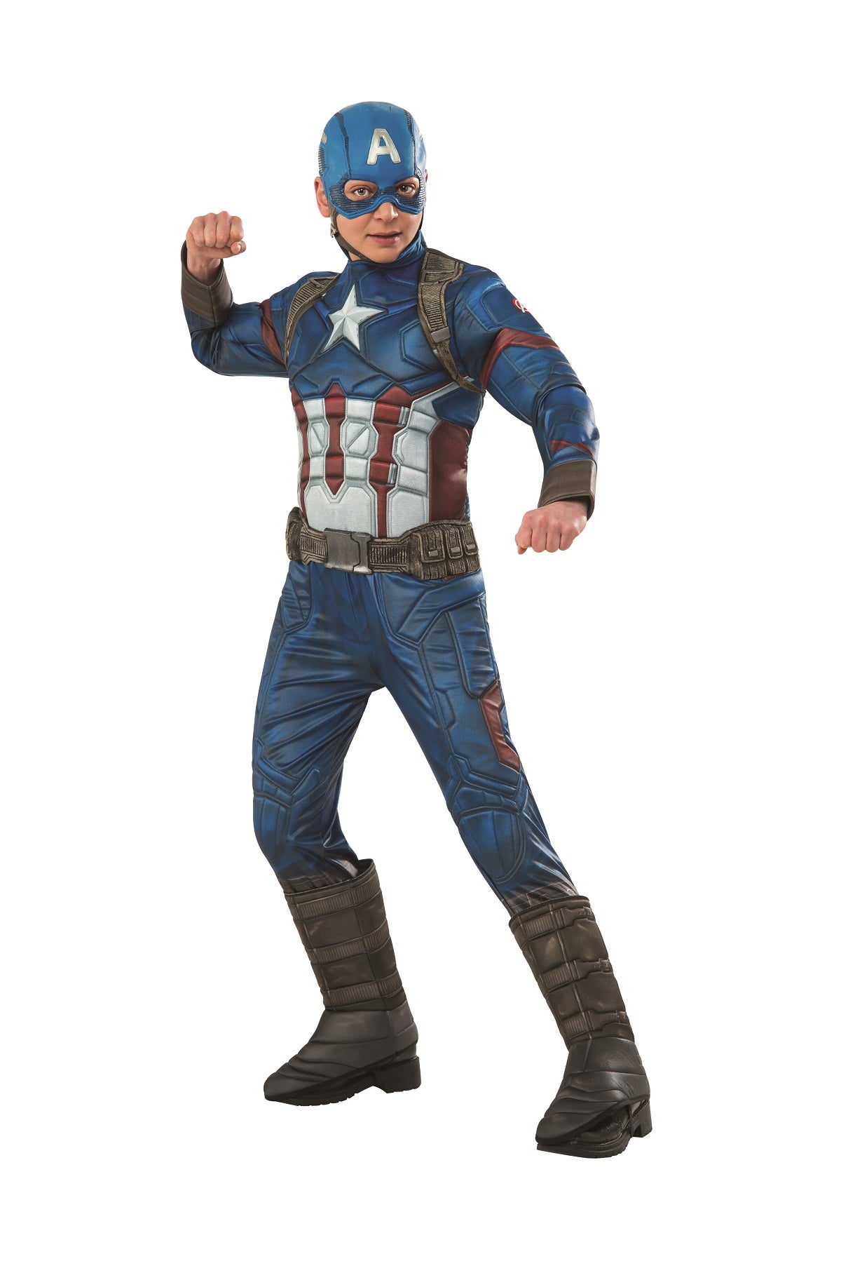 Captain America Boys Deluxe Costume by Rubies only at  TeeJayTraders.com