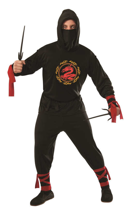 Black Ninja Men Costume by Halloween Resource Center only at  TeeJayTraders.com