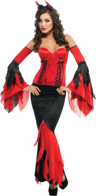 Sexy Corset Deluxe Women Devil Costume by Rubies Costumes only at  TeeJayTraders.com
