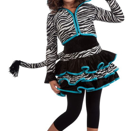 Zebra Hoodie Girls Costume by Rubies Costumes only at  TeeJayTraders.com