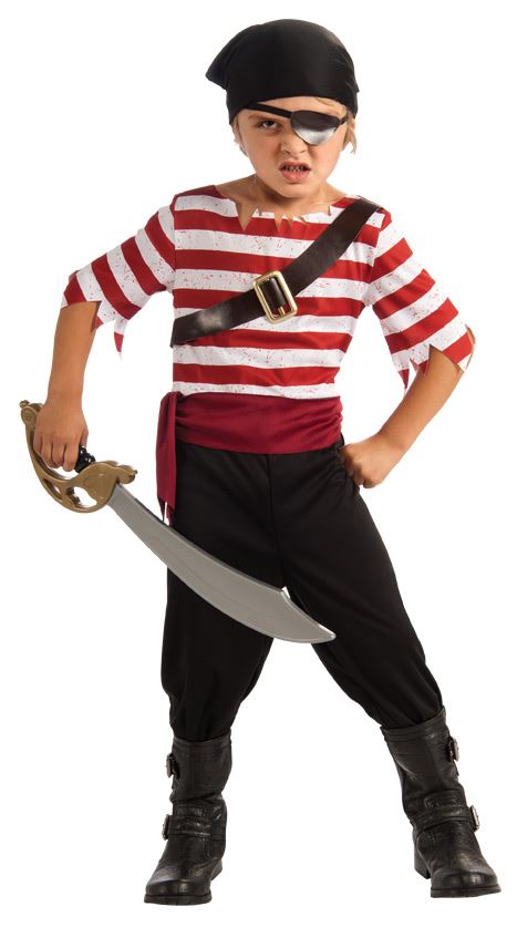 Black Jack The Pirate Boys Buccaneer Costume by Rubies Costumes only at  TeeJayTraders.com