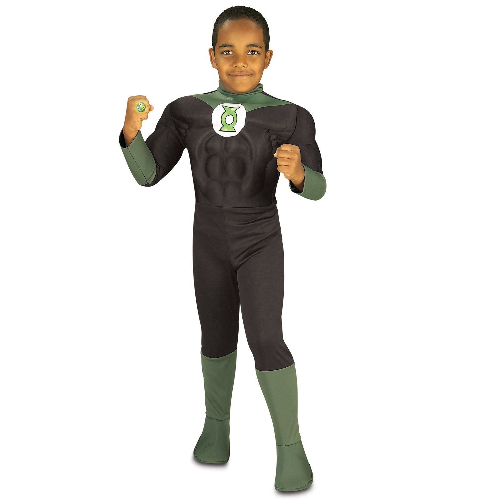 Muscle Chest Green Lantern Boys Costume by Rubies only at  TeeJayTraders.com