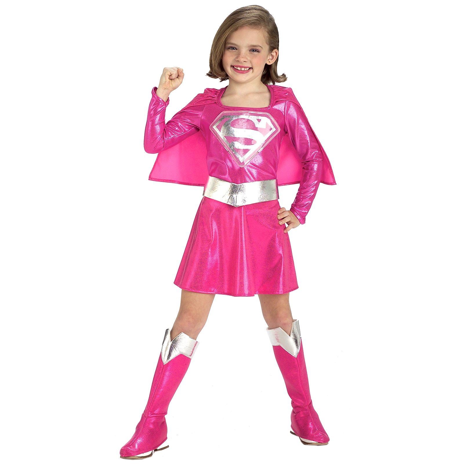 Pink Super Girl Kids Costume by Rubies Costumes only at  TeeJayTraders.com